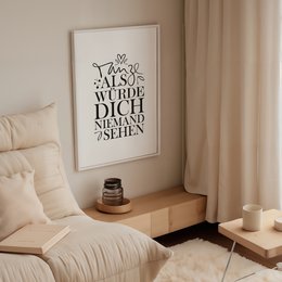 Poster: Tanze als würde dich niemand sehen