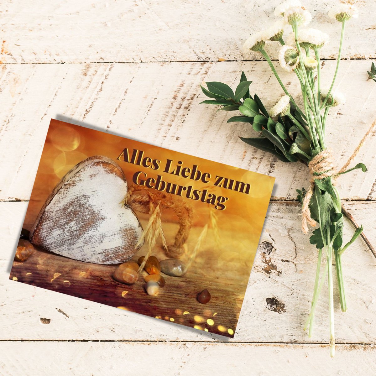 Birthday card, Happy Birthday postcard, birthday greeting card, DIN A6 greeting card, card size: 148x105 mm FSC paper