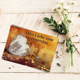 Birthday card, Happy Birthday postcard, birthday greeting card, DIN A6 greeting card, card size: 148x105 mm FSC paper
