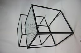 sæt med 2 optiske glas sideborde