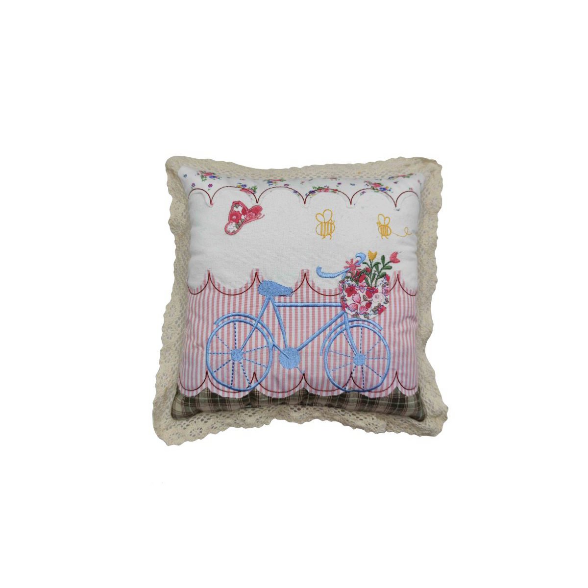 Bicicleta pequeña con cojín 25x25 cm Isabelle Rose
