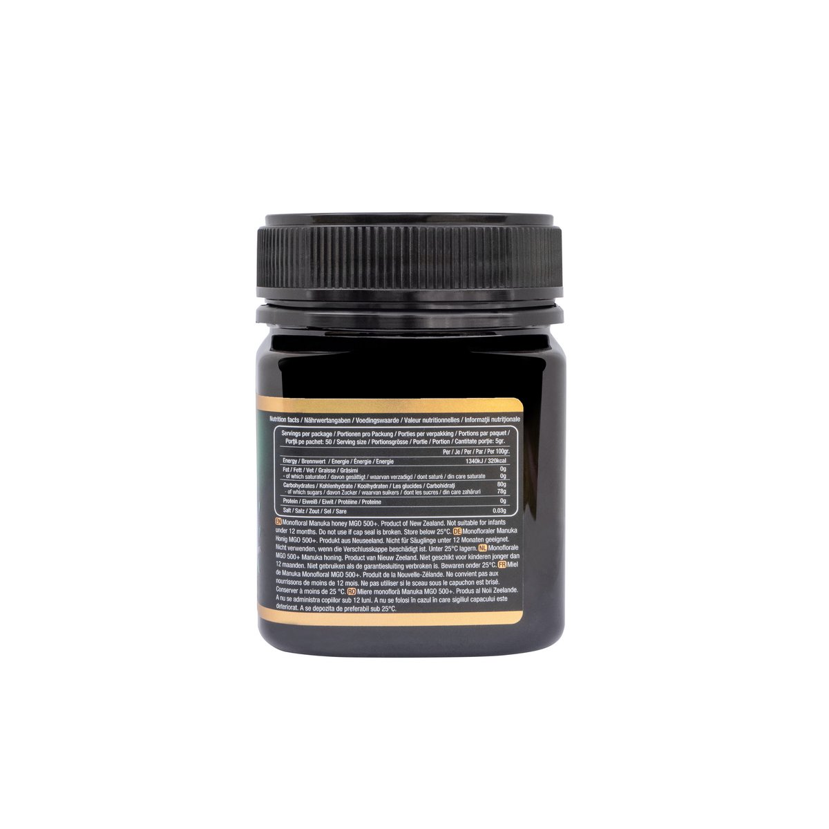 Miele di Manuka 100% puro e crudo MGO 500+ (250 grammi)