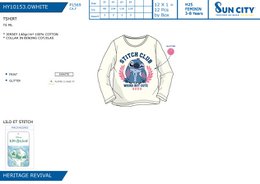Lote de 12 Unidades | Ts Ml Lilo Y Stitch Niño | Productos con licencia oficial | Grupo CIUDAD SOL