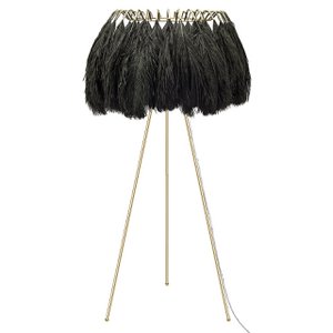 Feder Stehlampe - Schwarz