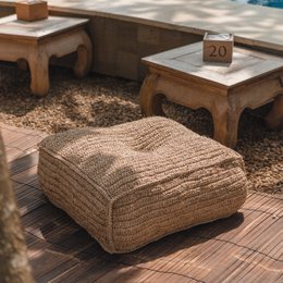 Pouf | Beanbag PADAR made of Raffia