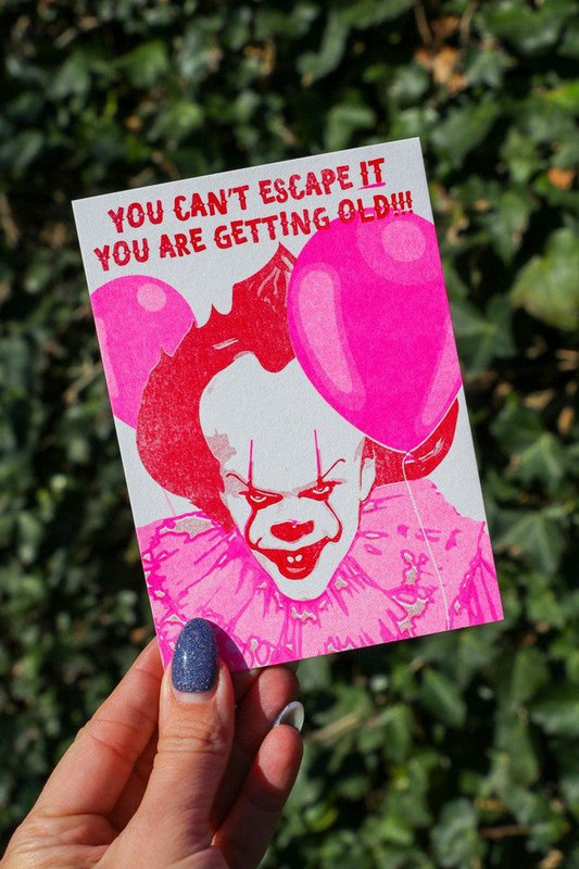 Riso print Pennywise you can't escape it