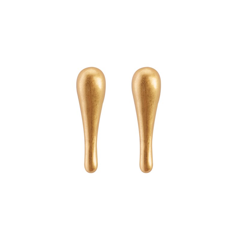Pearls earstuds with in plated Gold