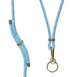 LANYARD SLEUTELHOUDER (TURKOOIS REFLECT)