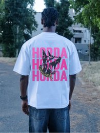 T-shirt Boxy Fit Bianca 100% Cotone Horda X3