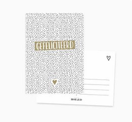 Ansichtkaart || Gefeliciteerd