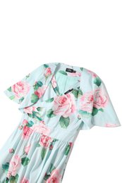 EU BOCK LISETTE BEX BLEU BLEUR TROIS SIRTER SHEEVE ROSE ROSE PRINT BOLERO