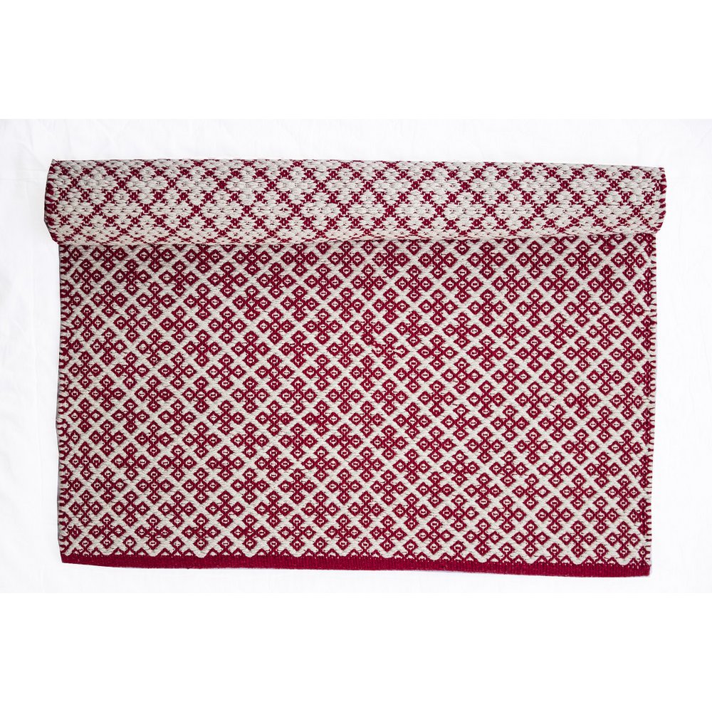 Alfombra Orient Roja 100% Algodón 60x90 cm