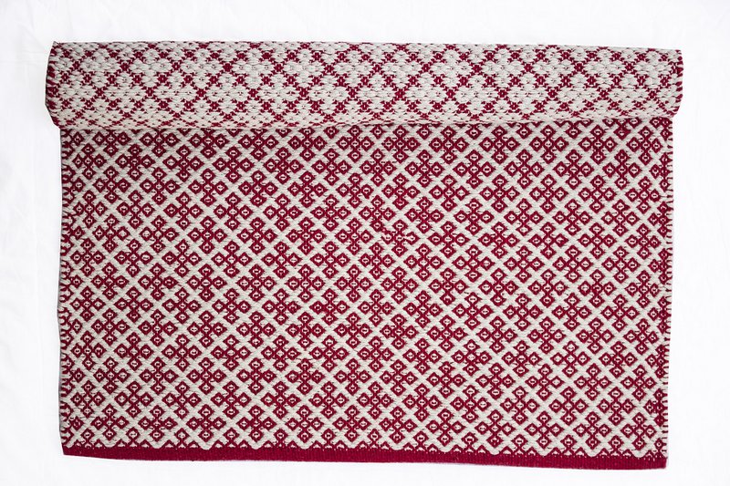 Rødt tæppe Orient 100% Bomuld 60x90 cm