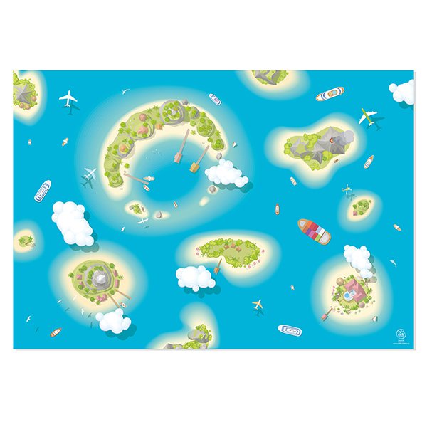 Island Life wrapping paper