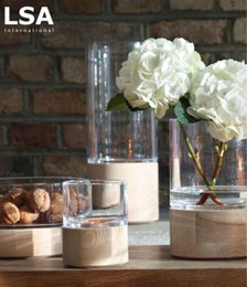 L.S.A. - Lotta Vase oder Candlestick 18 cm - transparent