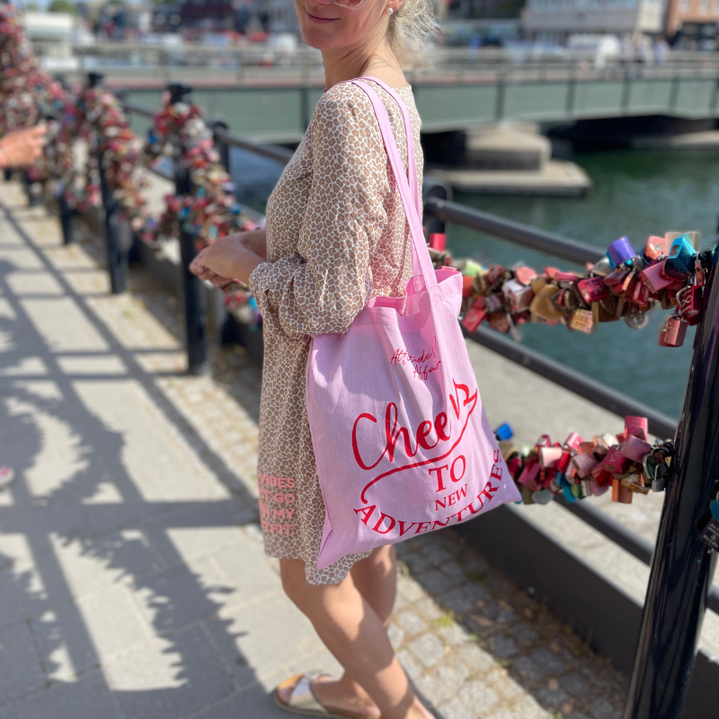1-PCS %23StatementBag CHEERS TO NEW ADVENTURES "Message sur le sac" sac en tissu sac en jute sac à provisions en coton