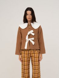 Babydoll Collar Brown Jacket Perfume