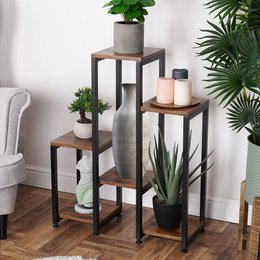 Plantstandaard metaal 6-niveau 80 cm