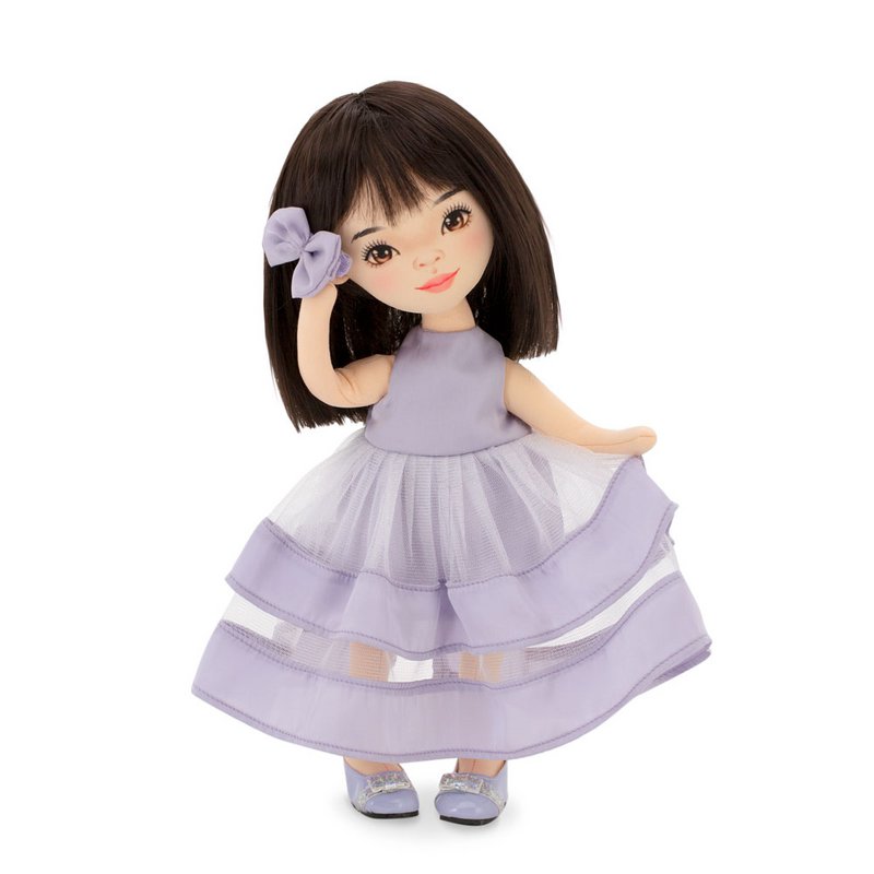 Soft toy, Sweet Sisters - Lilu in a Purple Dress + bonus accessories set (35cm)