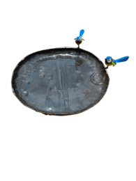 Metal Happy Blue Tit Bowl Petfeeder Couple