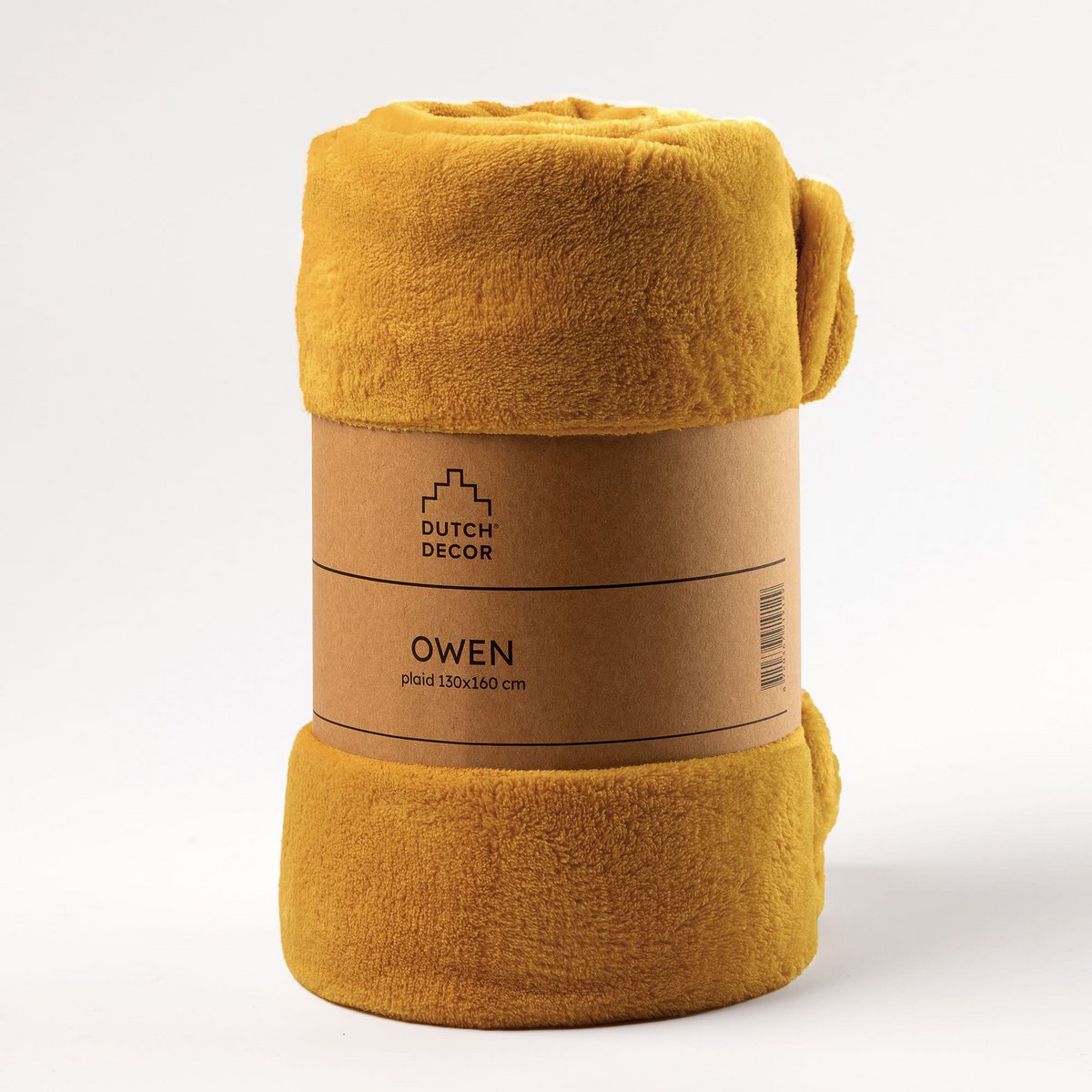 Dutch Decor OWEN - Plaid 130x160 cm - Chai Tea - Yellow