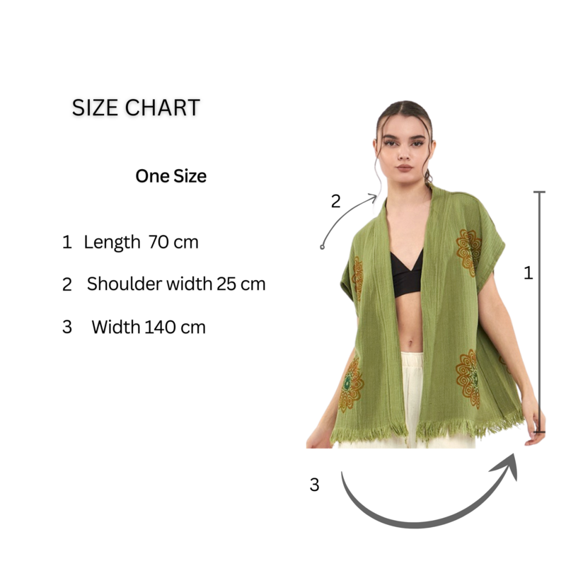 Gilet - Fiore Della Vita - Verde