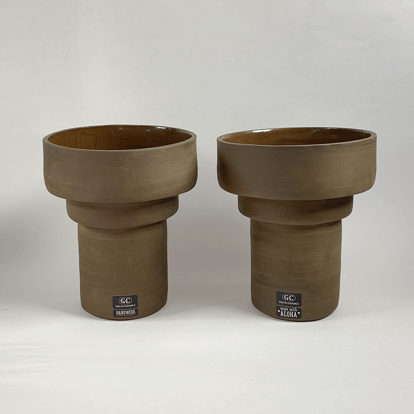 Lanikai Vase Naked | Ceramic | Plant pot |wabi sabi | Terracotta