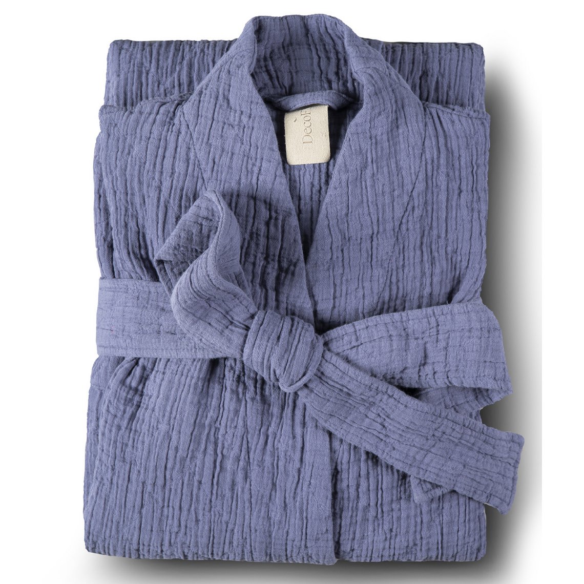 Cotton bathrobe Orion Solid Blueberry