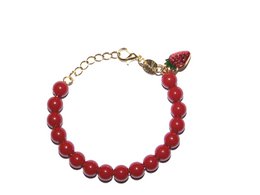 Boule de couleur fraise Armkettchen