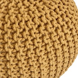Knitted stool pouf Ø 45 H 30 cm cm seat pouf knitted floor cushion