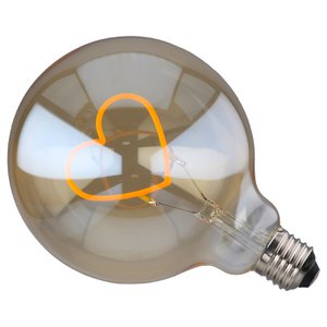 Lamps (LED) Heart Orange H. 17 cm, PU 2