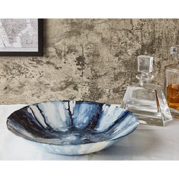 Abstract Blue Bowl
