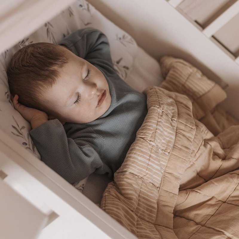 ANNA TERRACOTTA LAVE omkeerbare babyrustdeken