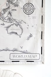 Cotton world map for children "Civilisational achievements"