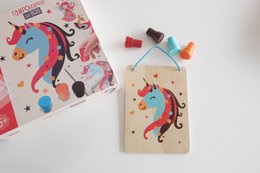 Pad printing on wood, Enchanted characters