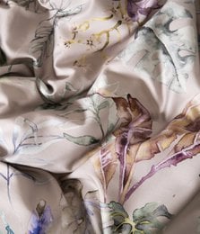 Completo biancheria da letto in rasatello Flora Costera Almond