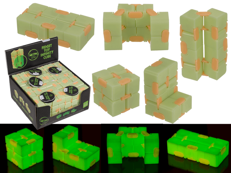 Fidget Toy, Infinity Cube, Glow in the Dark,