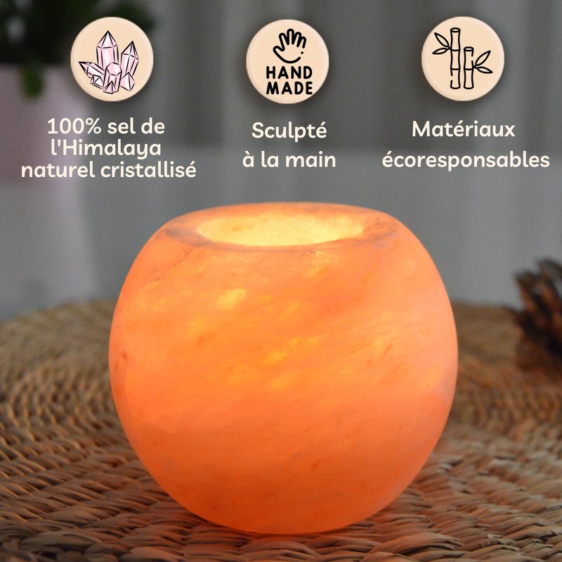 Bougeoir 900g rond