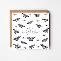 Butterfly fødselsdagskort