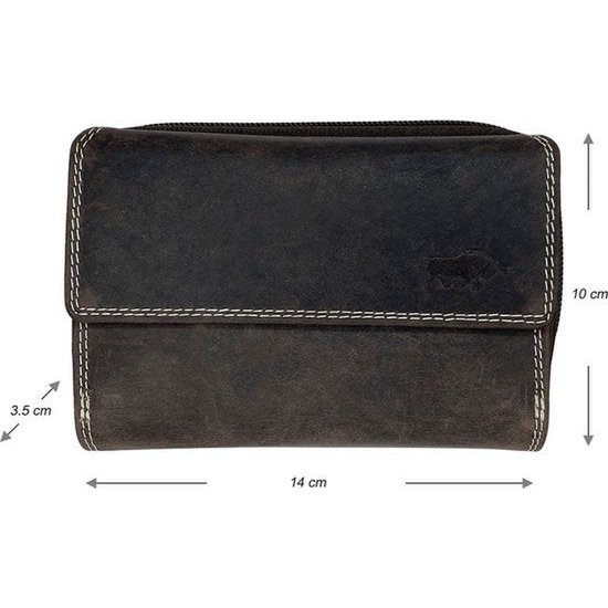 Arrigo Ladies Wallet - Brown Real Leather
