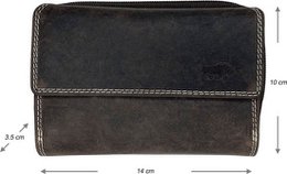 Arrigo Ladies Wallet - Brown Real Leather