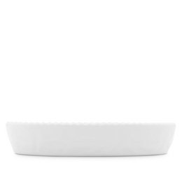 Molde para hornear ovalado, 28x17cm, blanco ignífugo