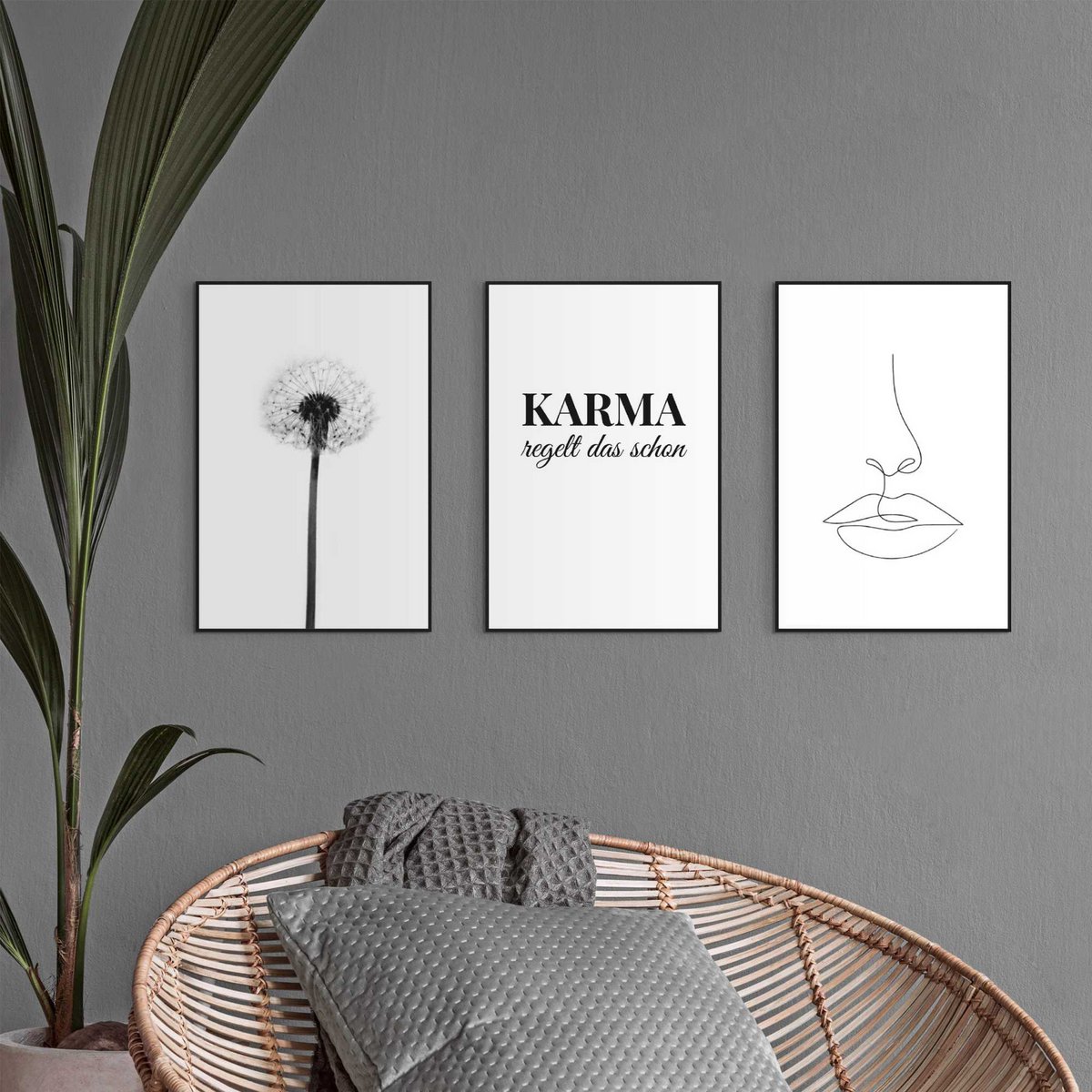 Painting set Slim Frame Modern Art 30x20