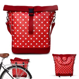 Cykelpose til bagage rack sadelbag pakning taske, med en rem til hængende, vandtæt - diamante kopi