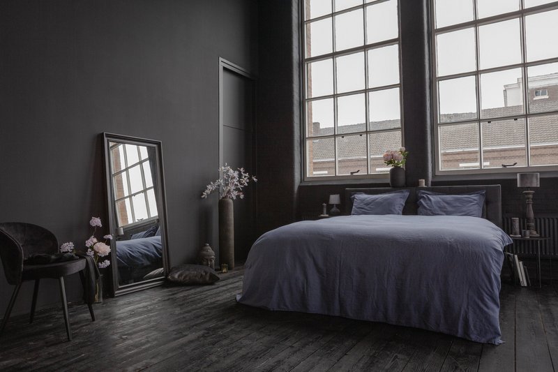 Linen duvet cover set Dusty Blue