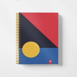 Cuadernos espirales coloridos del bolsillo A6 | Aro