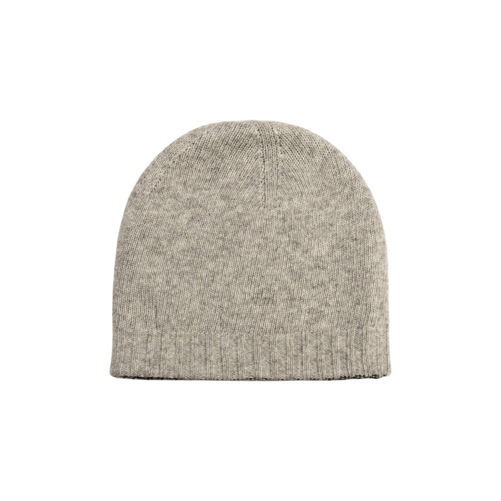 RB5008GW | COURMAYEUR – Doppelseitige Unisex-Strickmütze, hergestellt in Italien. Farbe Schwarz/Grau