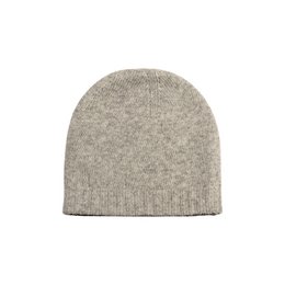 RB5008GW | COURMAYEUR – Doppelseitige Unisex-Strickmütze, hergestellt in Italien. Farbe Schwarz/Grau