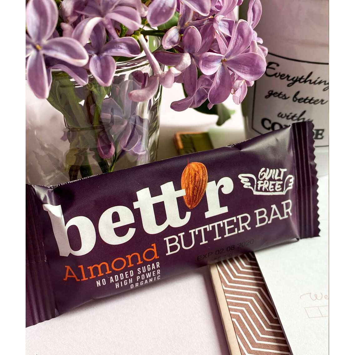 Almond Butter Bar, organic, Bett'r, 30g