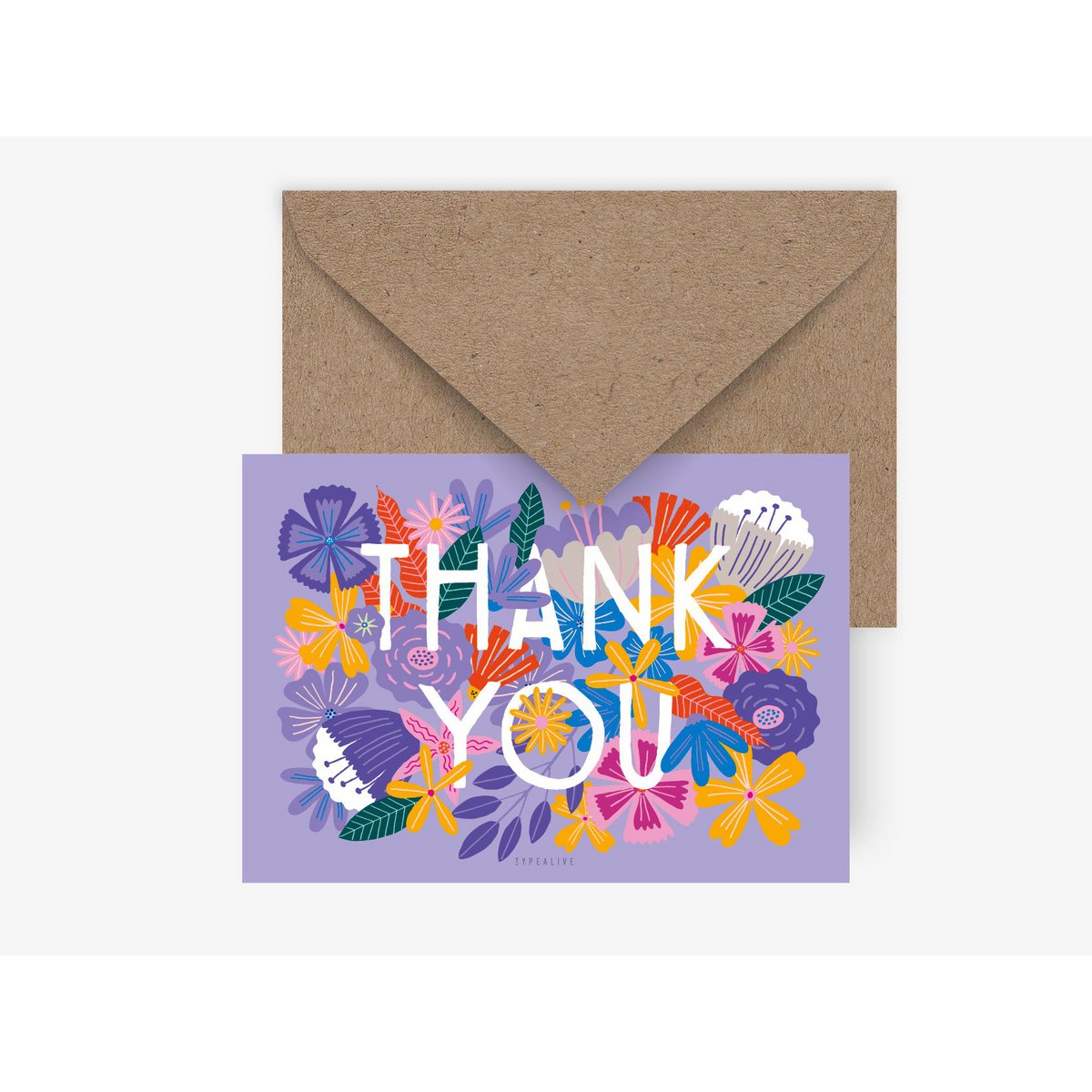 Postkarte / Bloomy Thanks